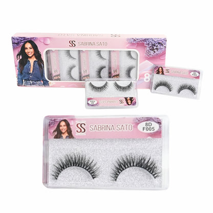 BOX: Cílios Postiços 8D Sabrina Sato – Caixa com 10 Pares Embalados Individualmente – SP3175