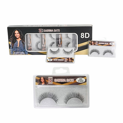 BOX: Cílios Postiços 8D Sabrina Sato – Caixa com 10 Pares Embalados Individualmente – SP3176