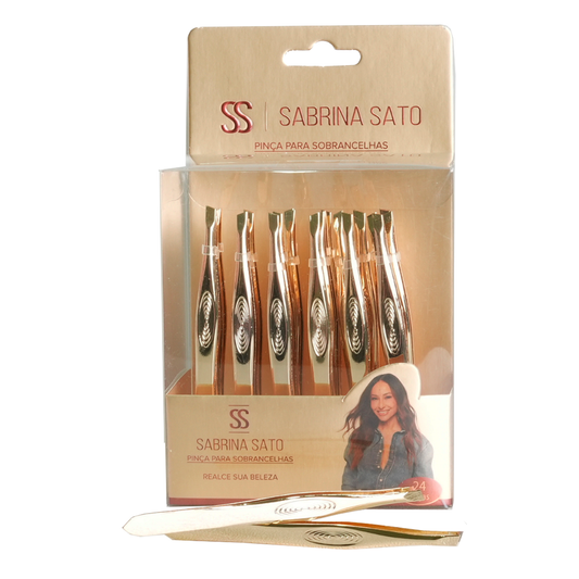 Pinça para Sobrancelhas em Metal Dourado – Sabrina Sato SP7003