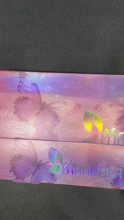 Cílios Postiços Mandala 6D – Box Expositor Holográfico Preto com 12 Caixinhas Individuais – MM2003