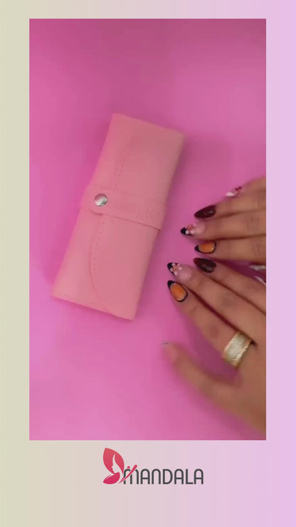 Kit 5 Pinças Rosa Curva Curvada Reta Semicurva 45ºextensão de Cílios Volume Russo Case Rosa